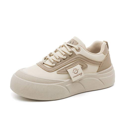 Damen modische Plateau Sneakers mit Sportprofil und atmungsaktivem Obermaterial EB