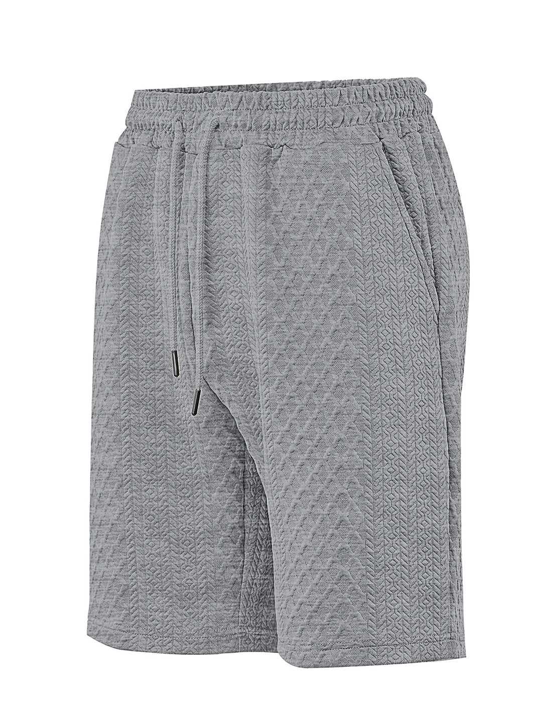Herren nan strukturierte Lounge-Shorts mit Elastikbund Tunnelzug und seitlichen Eingrifftaschen EB