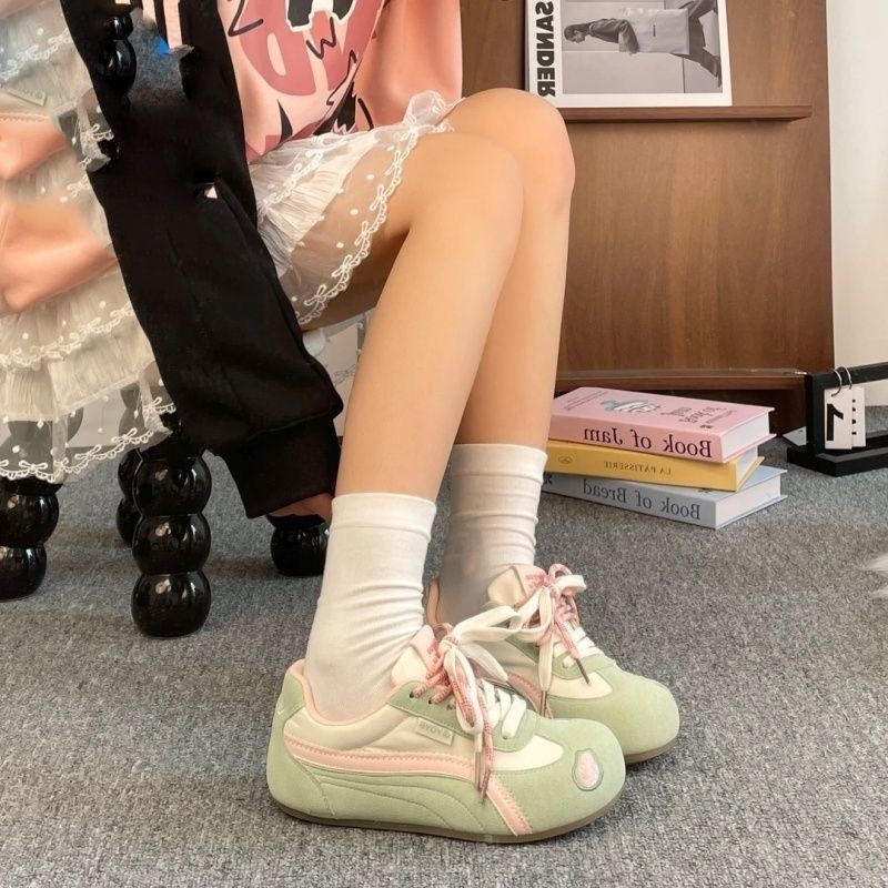 Damen Sportliche Sneaker mit atmungsaktiver Oberflächenstruktur und flexiblem Komfortdesign EB