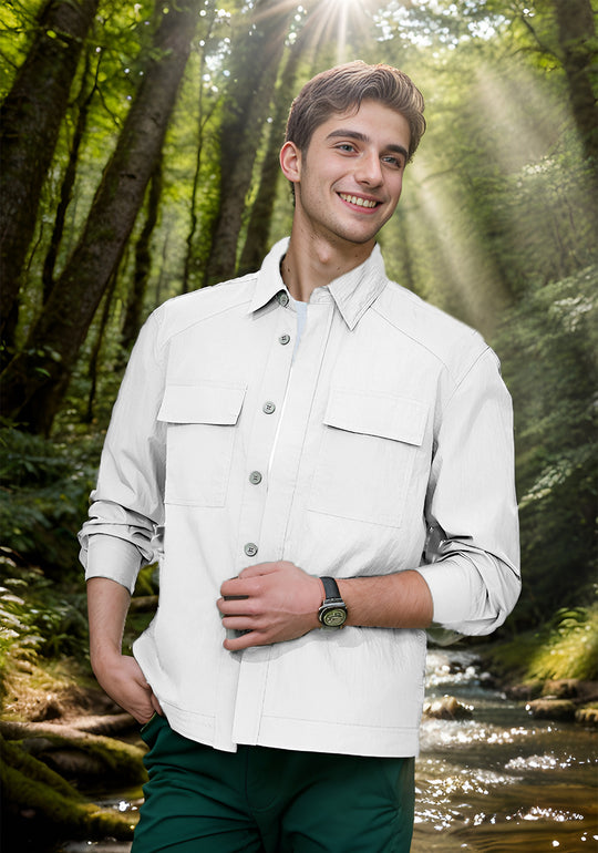 Herren strapazierfähige Utility-Jacke mit praktischen Taschen EB