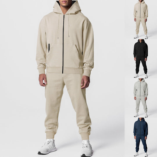 Herren sportliches Hoodie-Set mit atmungsaktiver Stofftechnologie EB