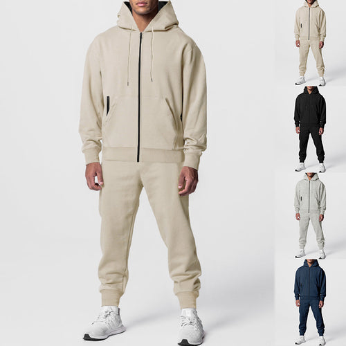 Herren sportliches Hoodie-Set mit atmungsaktiver Stofftechnologie EB