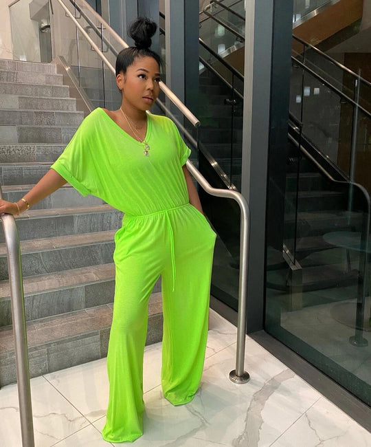 EB | V-Ausschnitt Jumpsuit für Frauen Jane
