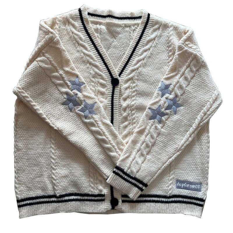 Damen gestrickte Oversize Cardigan EB