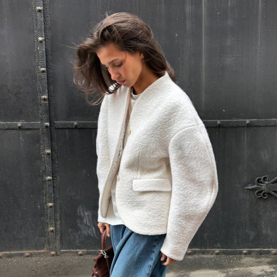 Damen Chic Oversized Blazerjacke EB