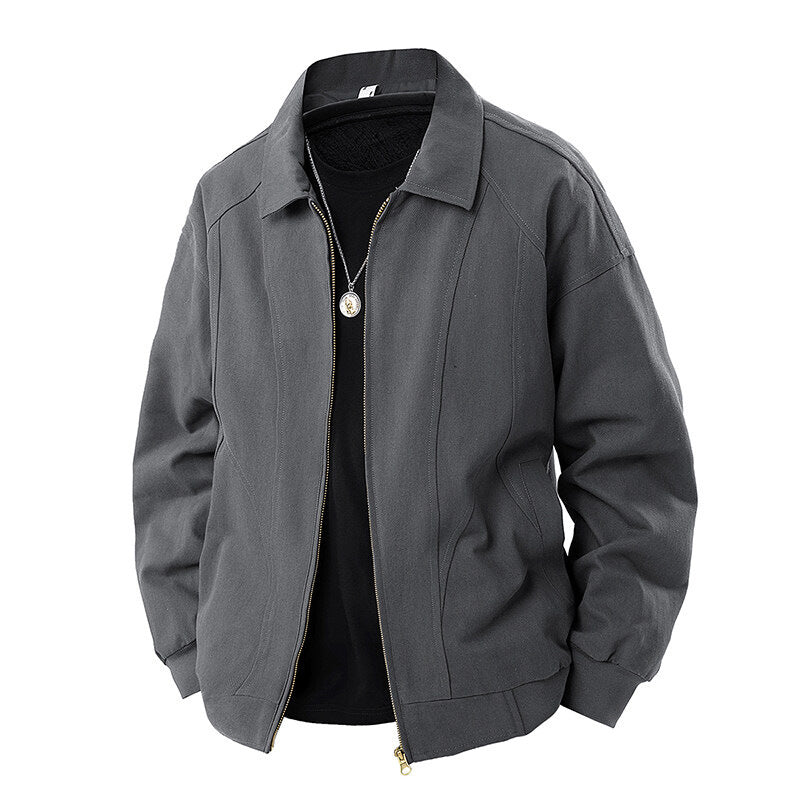 Damen modische Übergangsjacke mit elastischen Bündchen und praktischen Taschen EB