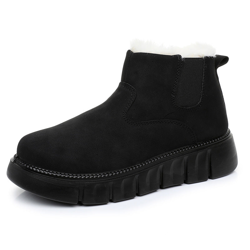 Damen Warme und stilvolle Stiefeletten mit rutschfester Sohle EB