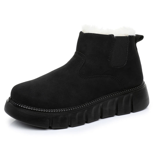 Damen Warme und stilvolle Stiefeletten mit rutschfester Sohle EB