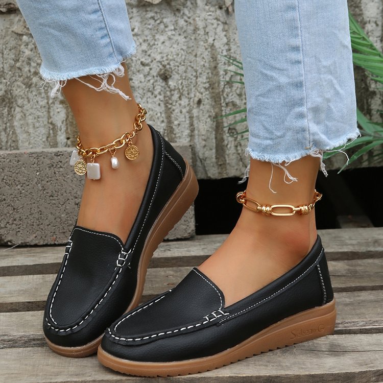 Damen elegante Mokassins mit trendigem Design und rutschfester Sohle EB
