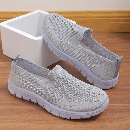 Damen Atmungsaktive Slip-On Sneakers mit flexiblem Design EB