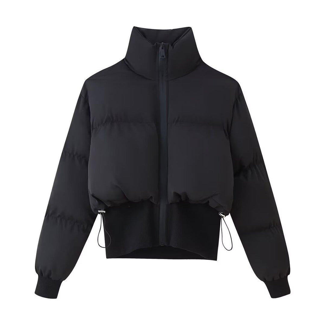 Damen Steppjacke mit hohem Kragen und elastischen Abschlüssen EB