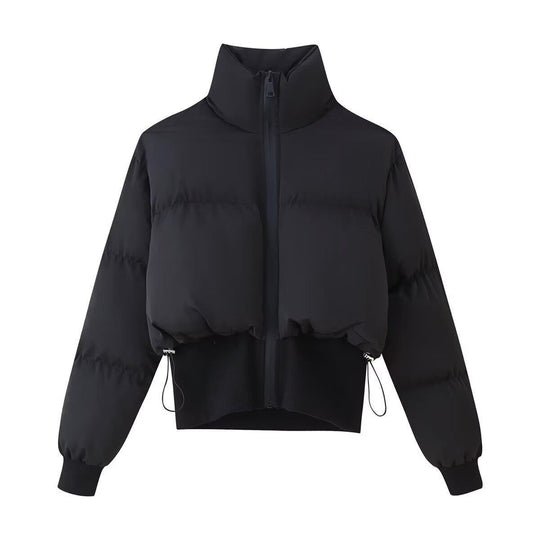 Damen Steppjacke mit hohem Kragen und elastischen Abschlüssen EB