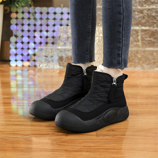 Damen Komfortable Winterstiefel mit wasserabweisendem Obermaterial und elastischem Einstieg EB