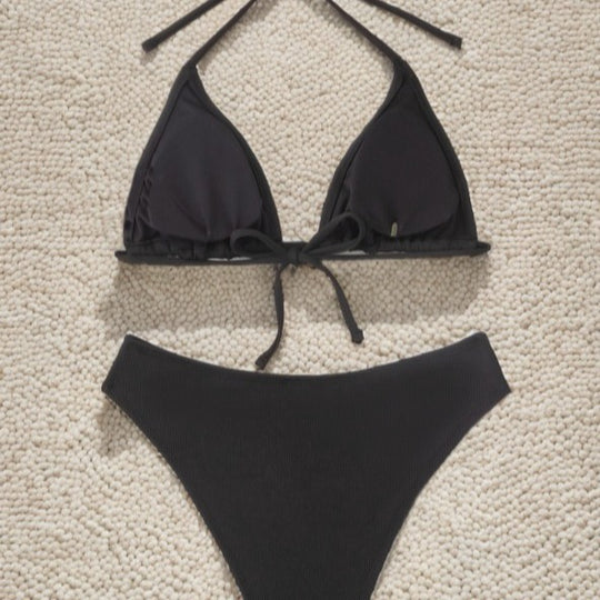 Damen Triangel-Bikini mit eleganter Schnittführung und verstellbaren Trägern EB