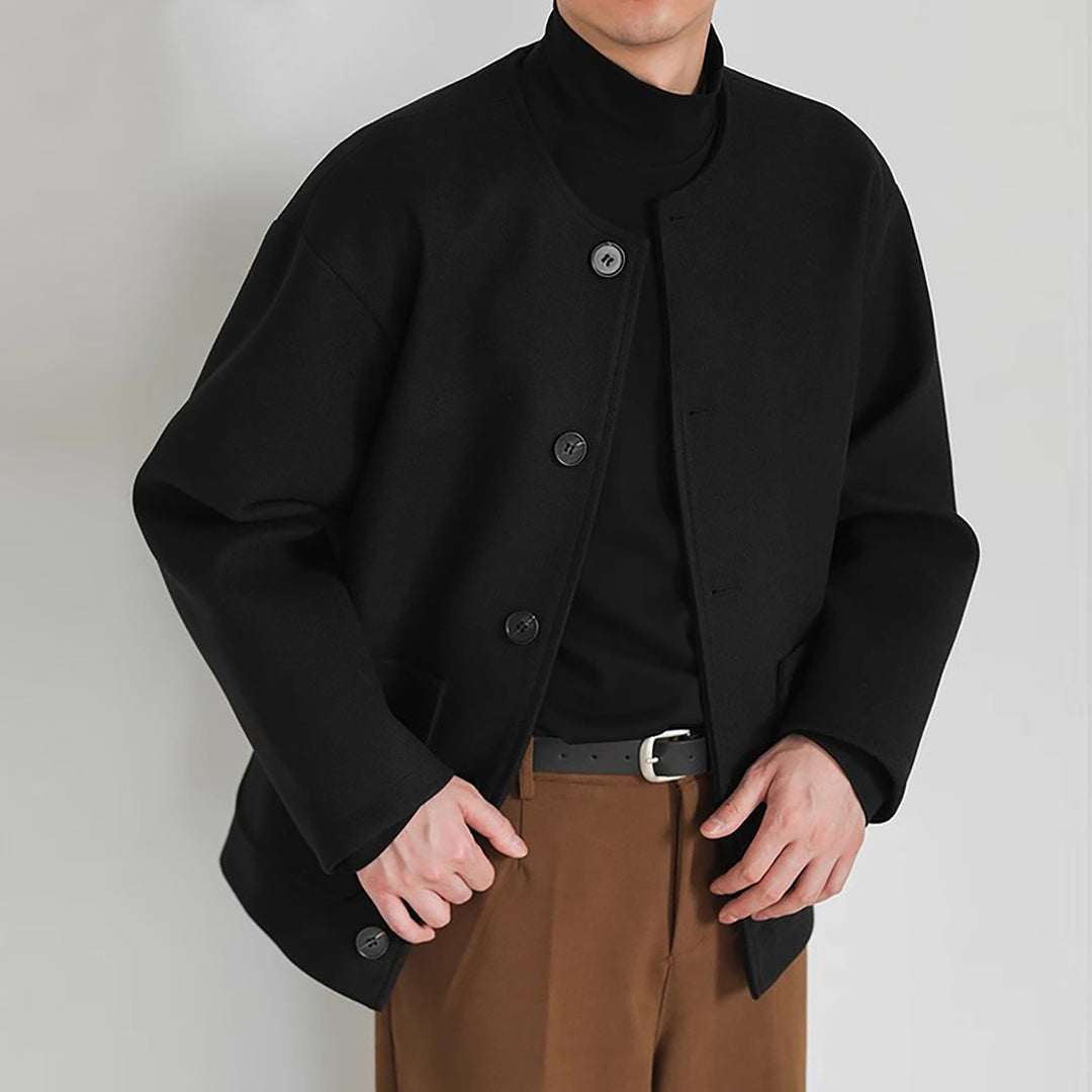 Damen Übergangsjacke mit praktischen Taschen und Knopfverschluss EB