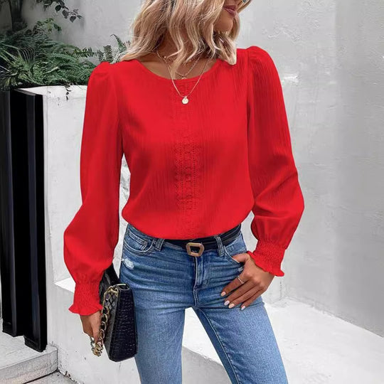 Damen Elegantes und luftiges Blusenshirt EB