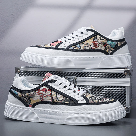 Damen Sneakers mit grafischem Muster und bequemer Sohle EB