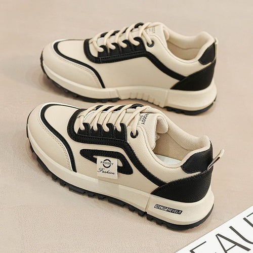 Damen sportliche Sneakers mit rutschfester Sohle und gepolstertem Innenleben EB