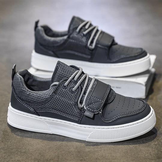 Damen modische Sneakers mit atmungsaktiver Mesh-Oberfläche und komfortabler Klettverschluss EB