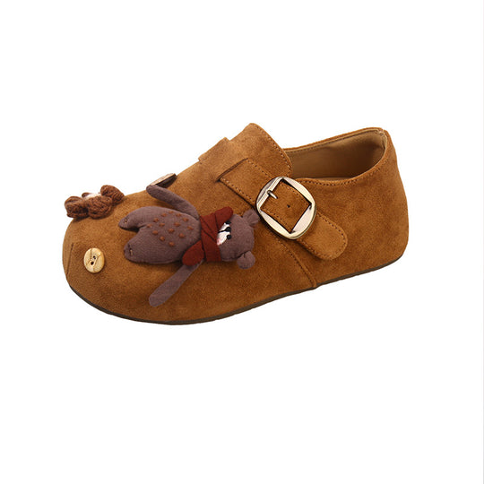 Damen Plüschige Clogs mit verspieltem Tierdesign EB