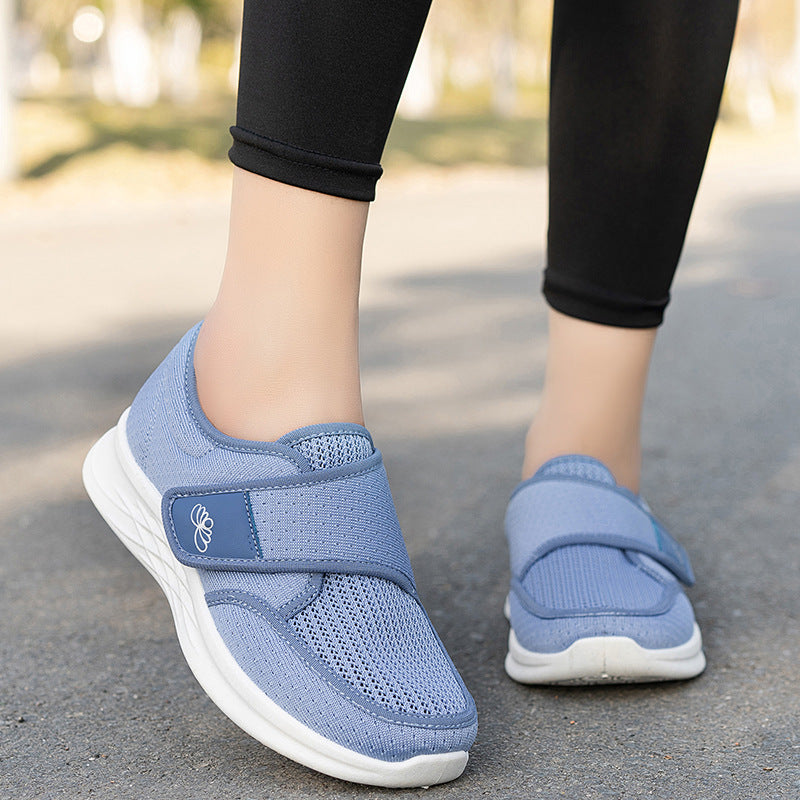 Damen Bequeme Alltagsschuhe mit verstellbarem Klettverschluss EB