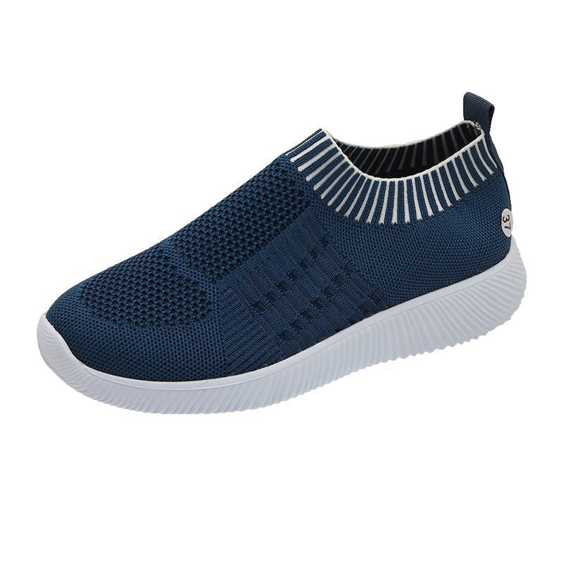 Damen Atmungsaktive Slip-On Sportschuhe mit flexibler Sohle EB