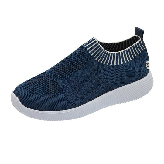 Damen Atmungsaktive Slip-On Sportschuhe mit flexibler Sohle EB
