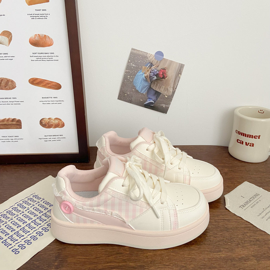 Damen Sneakers mit kariertem Design und komfortabler Dämpfung EB