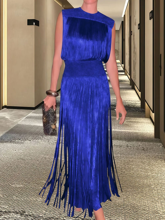 Damen Elegantes Abendkleid mit schwingendem Saum EB