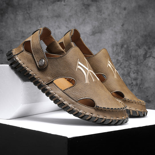 Damen Bequeme Clogs mit verstellbarem Riemen und rutschfester Sohle EB