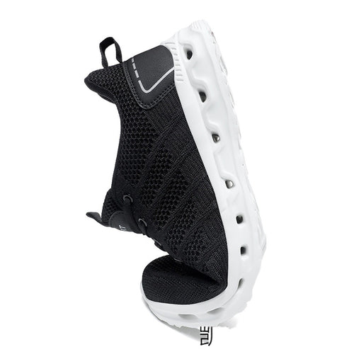 Damen Sportliche atmungsaktive Sneakers mit flexibler Laufsohle EB