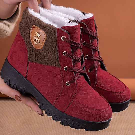Damen Winterstiefel mit weichem Innenfutter und modischem Fleecefutter EB