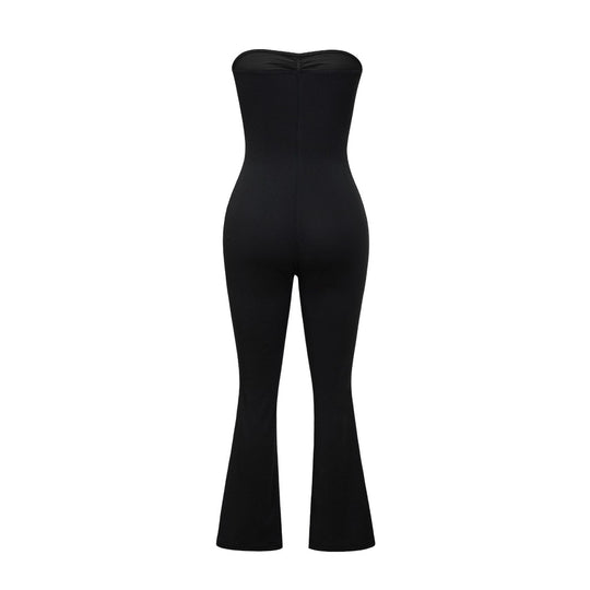Damen Bustier-Overall mit Flared-Beinen EB