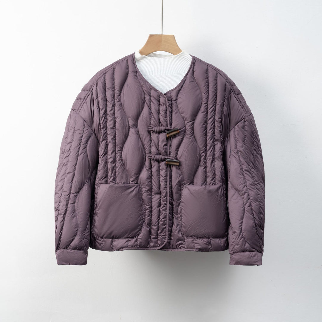 Damen Steppjacke mit praktischem Knopfverschluss und gemütlichen Taschen EB