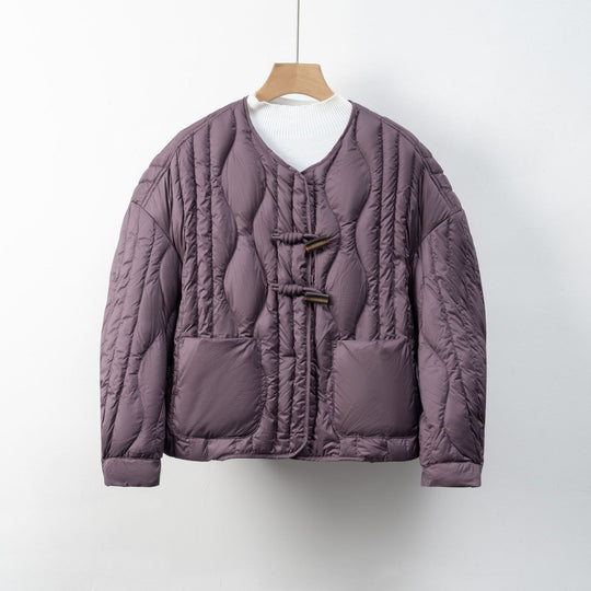 Damen Steppjacke mit praktischem Knopfverschluss und gemütlichen Taschen EB
