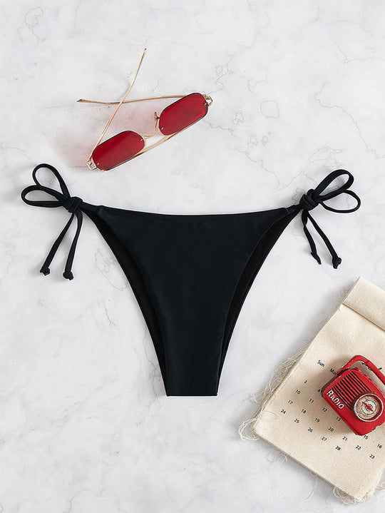 Damen Triangel-Bikini mit verstellbaren Bändern und elastischem Taillenbund EB