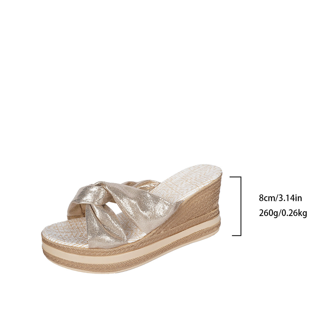 Damen Wedge-Sandalen mit elegantem Design und komfortablem Fußbett EB