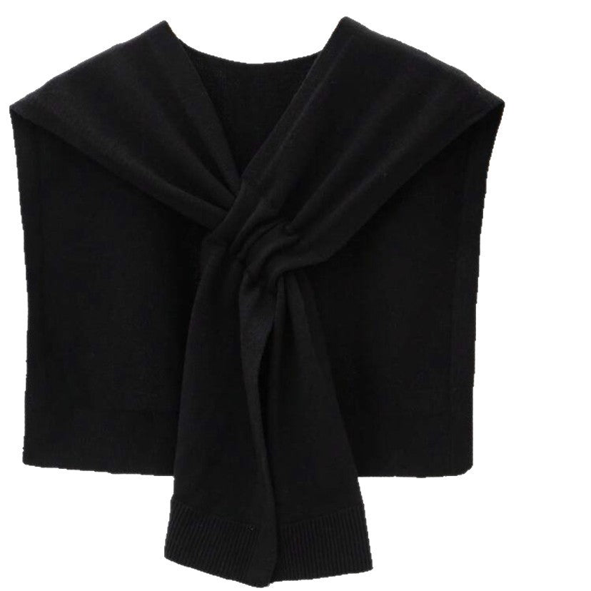 Damen modische Strickschal mit knoten Detail EB
