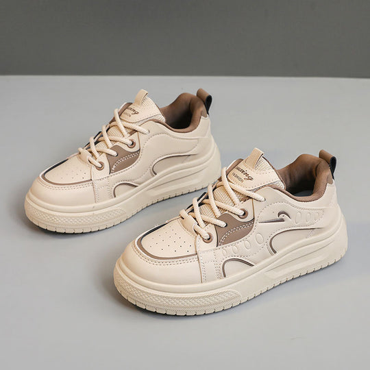 Damen modische Freizeitsneaker mit atmungsaktiver Oberflächenstruktur und dämpfender Sohle EB