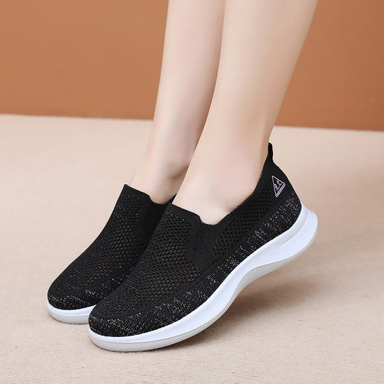 Damen Atmungsaktive Slip-On Sneakers mit flexiblem Komfort EB