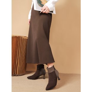 Damen Elegante Stiefeletten mit schickem Blockabsatz und modischen Details EB
