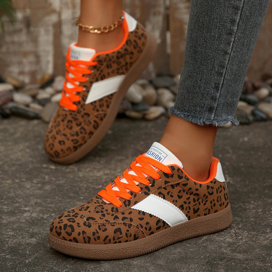 Damen modische Sneakers mit einzigartigem Tiermotiv und bequemer Dämpfung EB