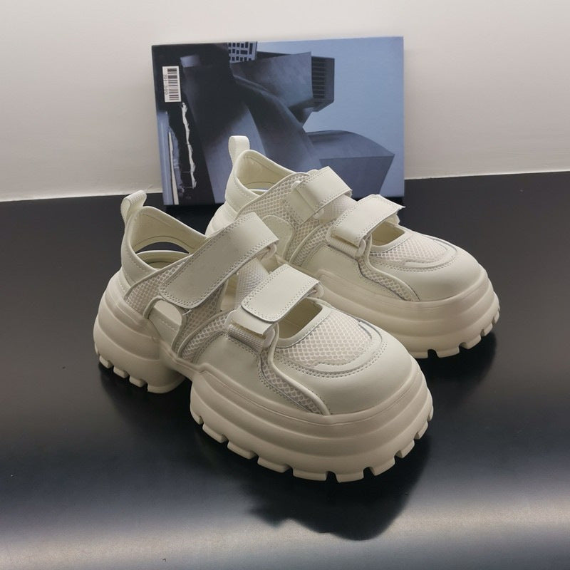 Damen Chunky-Sandalen mit verstellbarem Klettverschluss und rutschfester Sohle EB