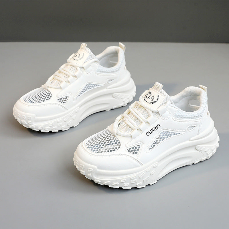 Damen Sportliche Mesh Sneakers mit dämpfendem Sohlenprofil und ergonomischem Design EB