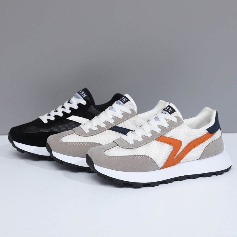 Damen Sportliche Leichtgewicht Sneaker mit rutschfester Laufsohle EB