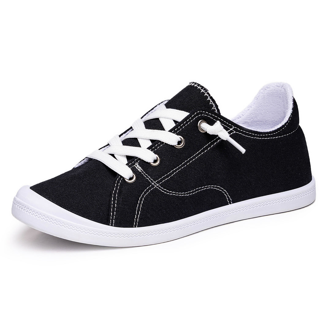 Damen Freizeitschuhe aus strapazierfähigem Canvas mit klassischem Schnürdesign EB