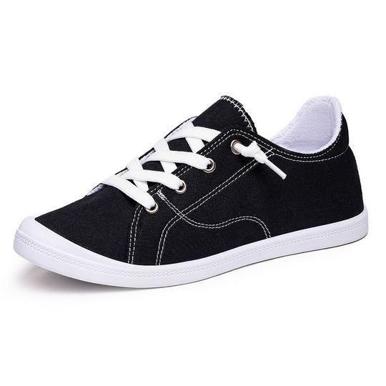 Damen Freizeitschuhe aus strapazierfähigem Canvas mit klassischem Schnürdesign EB