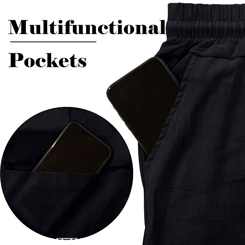 Herren Cargo-Hose mit elastischem Bund und praktischen Taschen EB