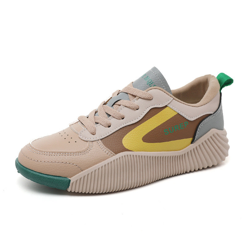 Damen sportliche Sneaker mit stabiler Sohle und atmungsaktiver Oberflächenstruktur EB
