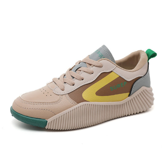 Damen sportliche Sneaker mit stabiler Sohle und atmungsaktiver Oberflächenstruktur EB